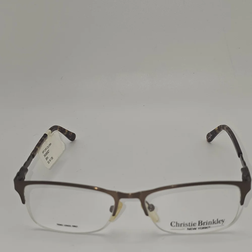 Christie Brinkley C 312 BRN‎ Brown Eyeglass Frames 52 16 135